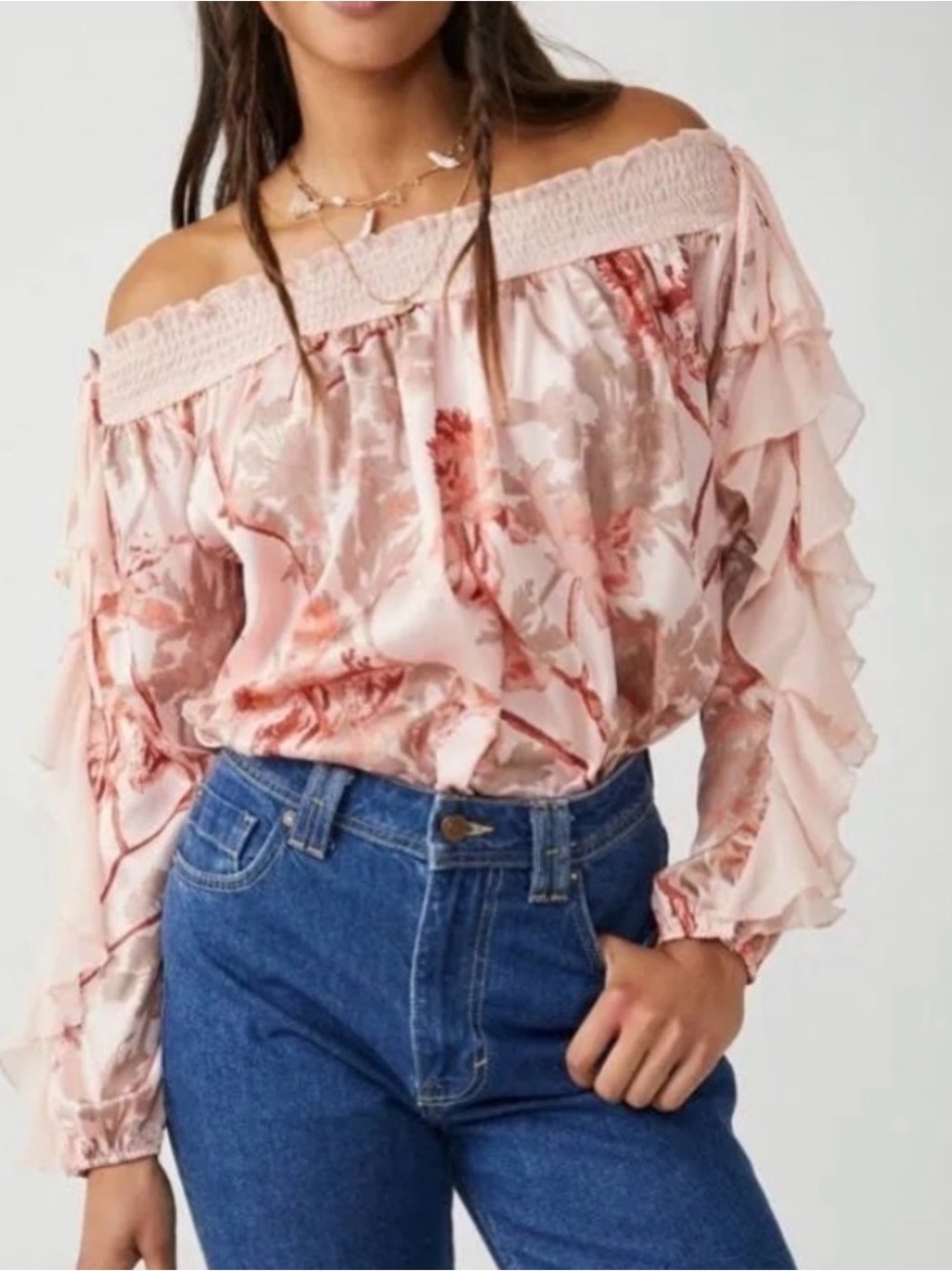 Free People Intimately FP Floral Bodysuit in Lotus Print